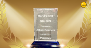 Allianz Services wins the World’s Best Global Business Services Award by SSON