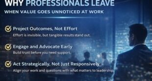 Why Professionals Leave: When Value Goes Unnoticed at Work